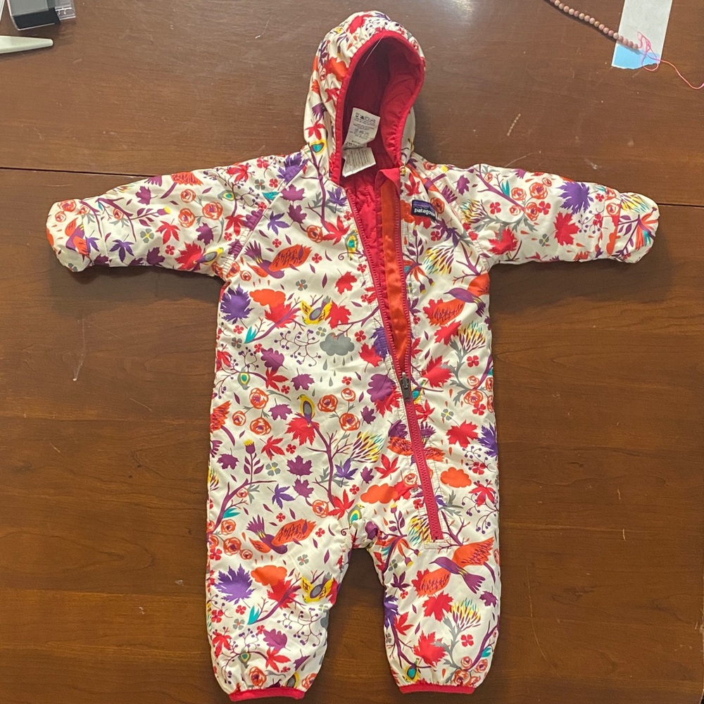 Patagonia Colorful Floral Kids Footie